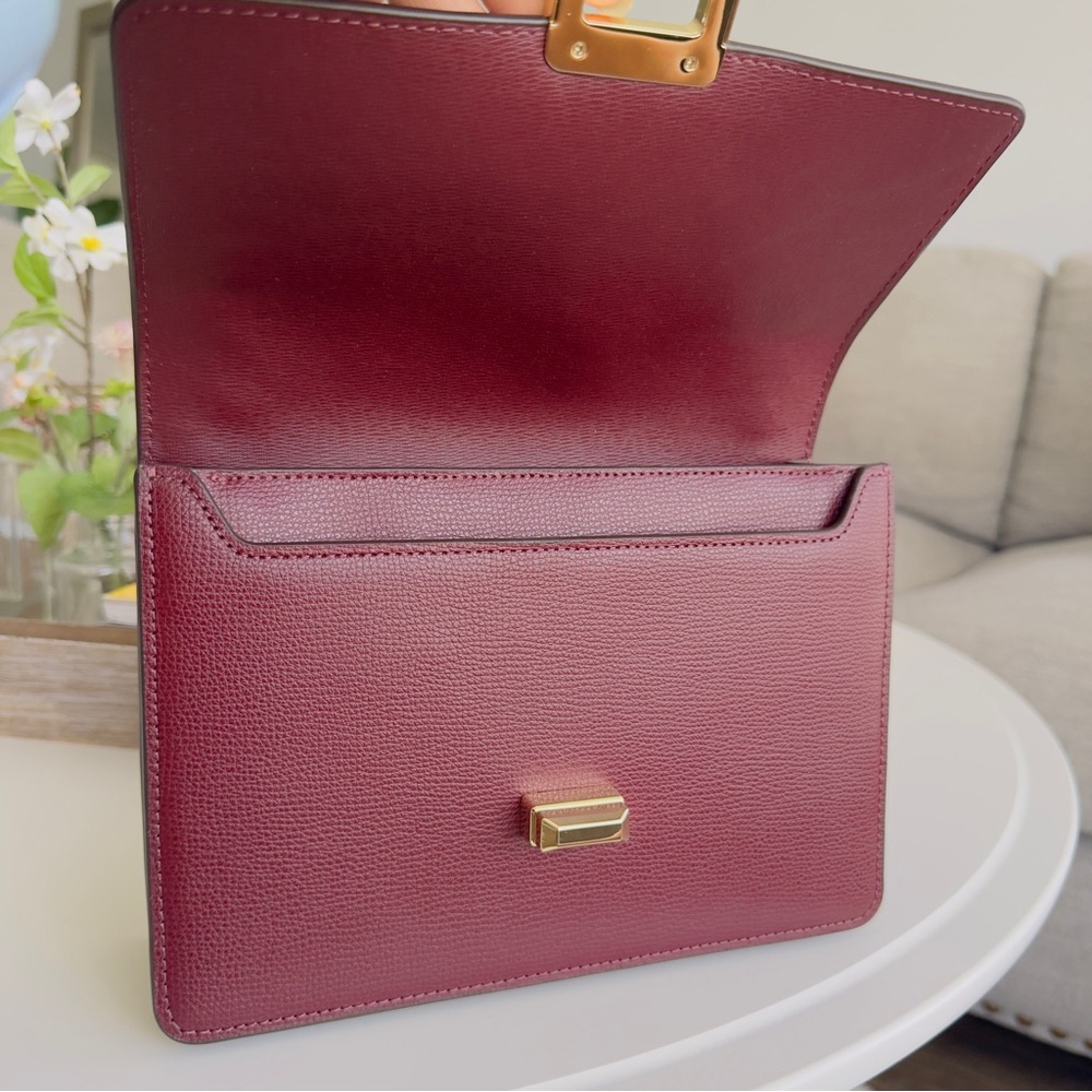KATE SPADE Maroon Embroidered Floral Limited Edition Crossbody Bag - Picture 5 of 14